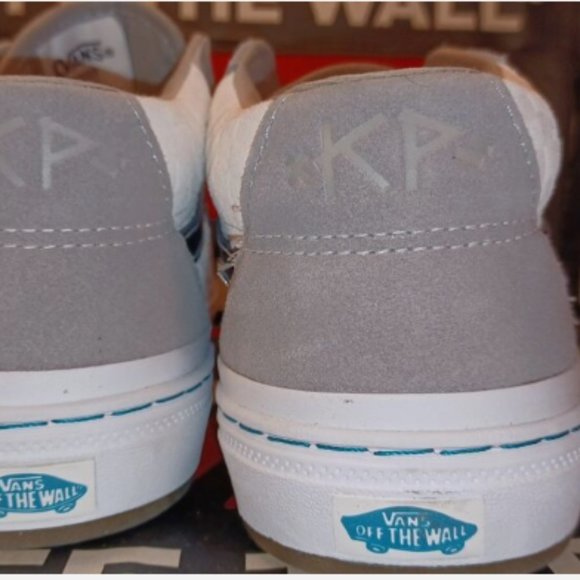 Vans Men's 6.5/Women's 8 BMX Style 114 Kevin Peraza Grey White Black Mid-Top - Picture 4 of 12